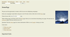 Desktop Screenshot of campaignwiki.org