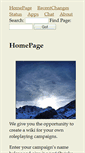 Mobile Screenshot of campaignwiki.org